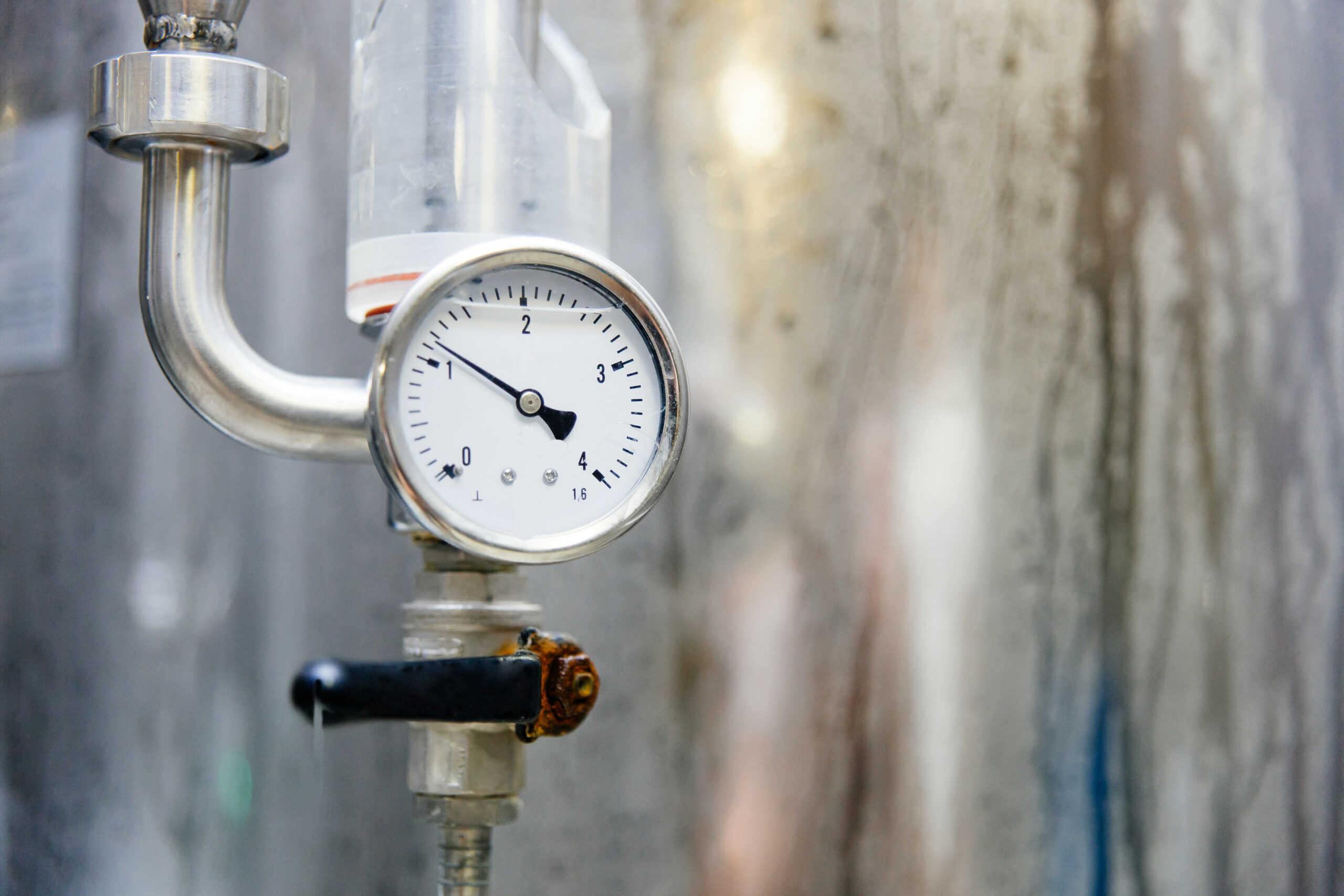 an image of a craft beer equipment at a private brewery